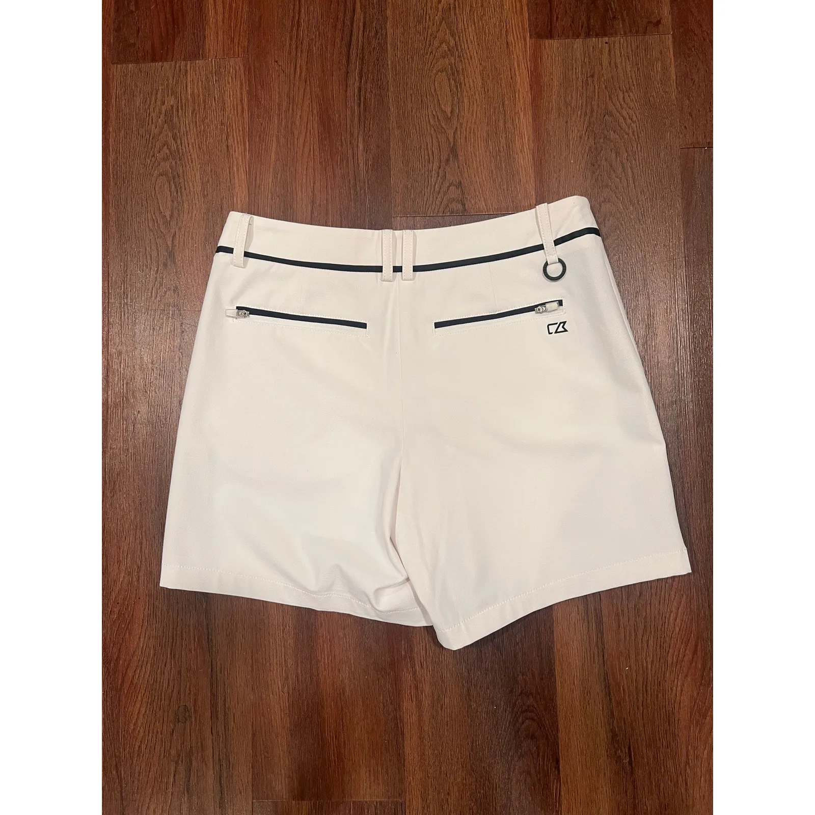 Womens Cutter & Buck Elegant Golf Skort Skirt White Black Small Preppy - Image 3