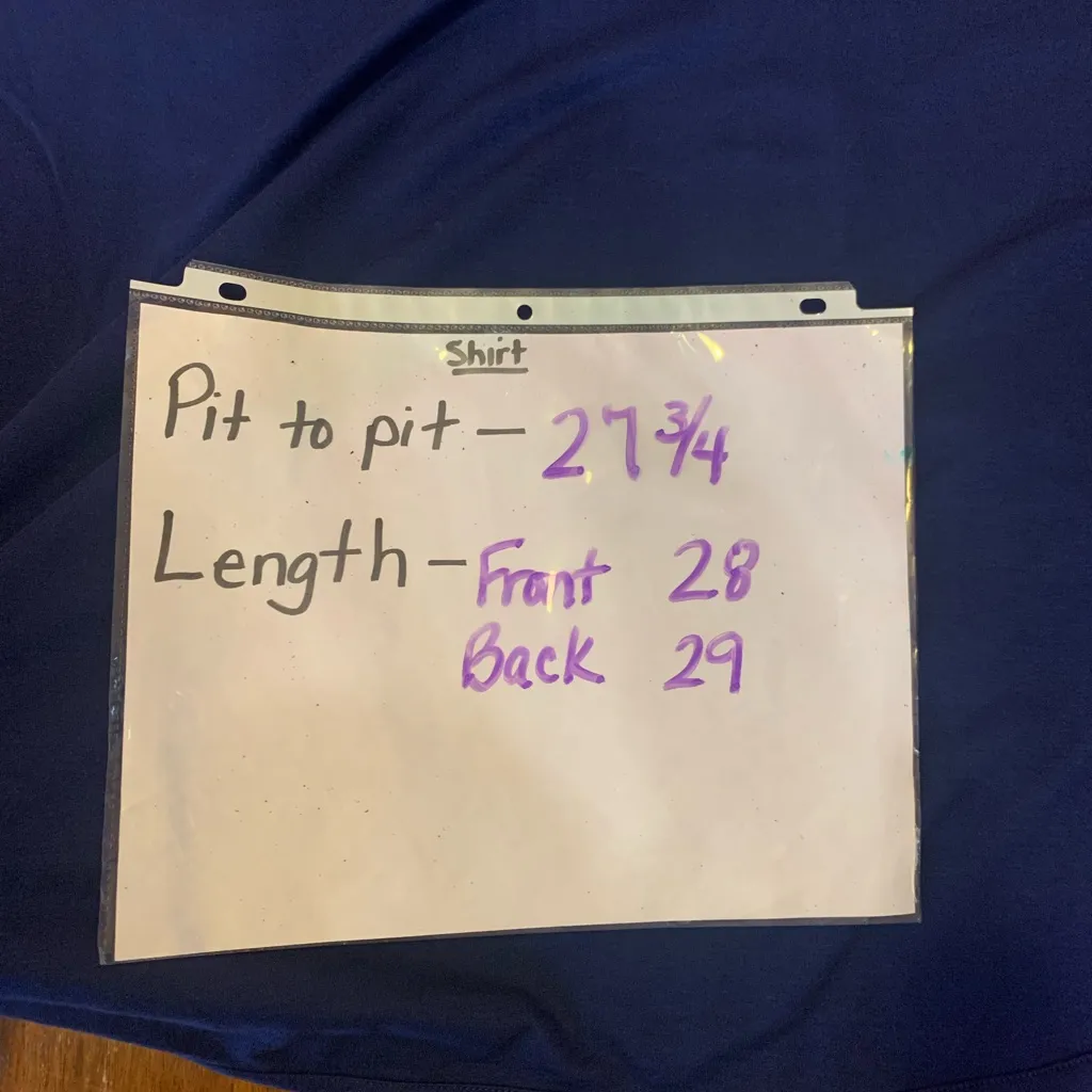 Crown & Ivy By Cabana Top XL Deep Blue Sweatshirt Stripe Long Sleeves - Image 5