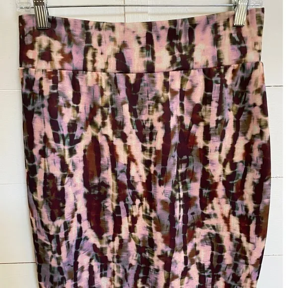 Bryn Walker Tie Dye Sloan Skirt Long Tube Pencil Skirt‎ Corteccia Print - S EUC - Image 11