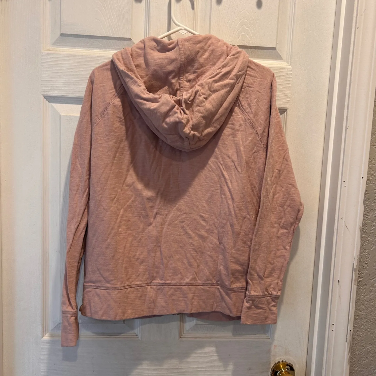 Gap Women XL Pink Full Zip Hoodie Lightweight Long Sleeve Casual Athleisure - Image 5
