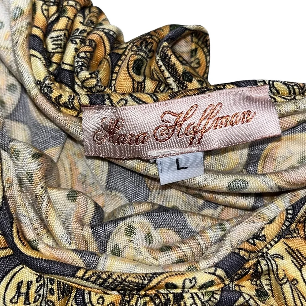 Mara Hoffman Silk Drapey Oversized Tunic Top Mini Dress size Large - Image 7