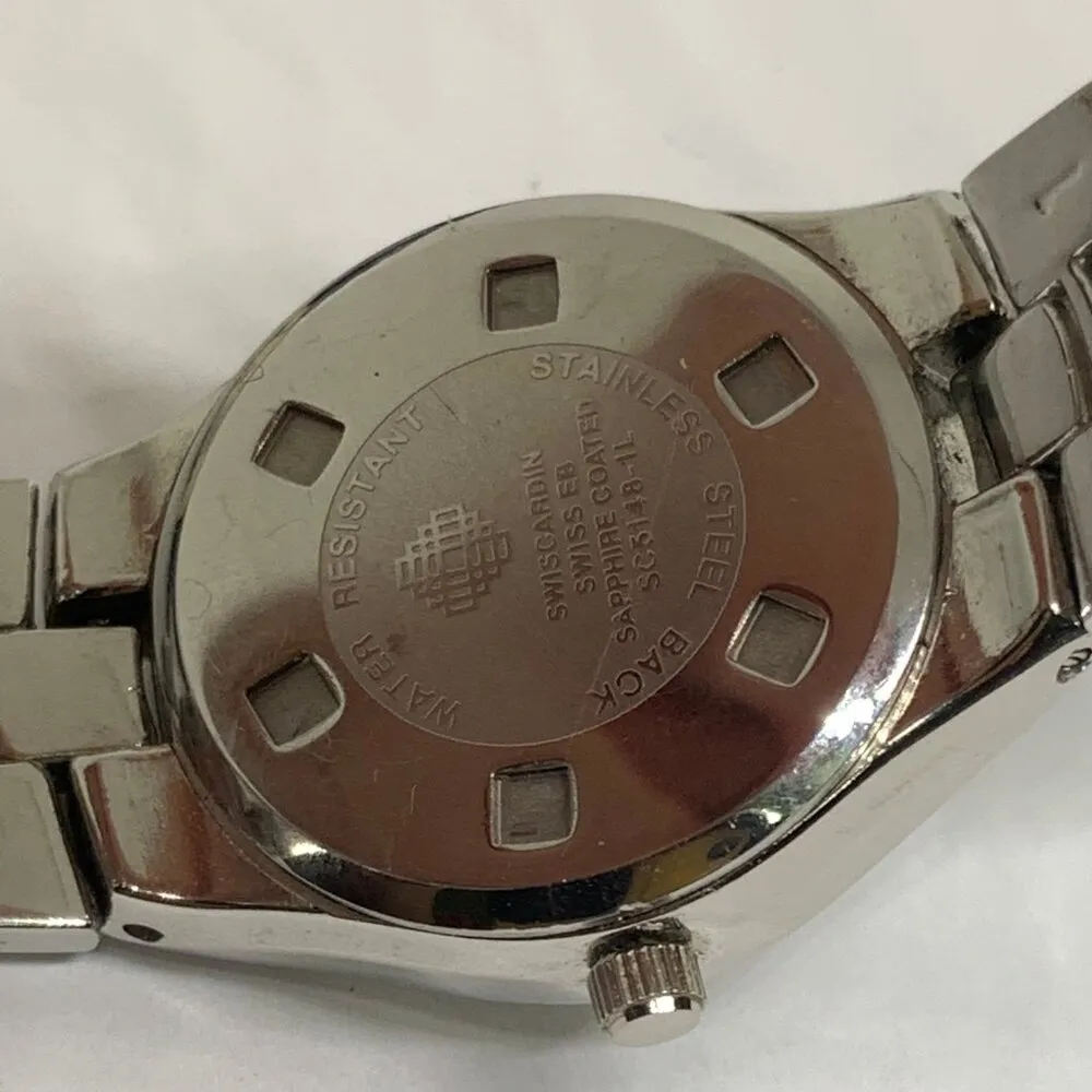 Swiscardin sapphire coated Swiss women’s quartz analog date watch 23mm - Image 6