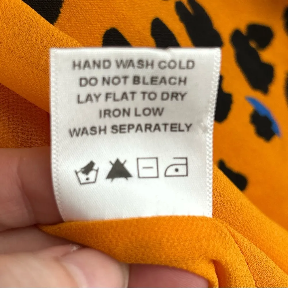 House Of Harlow x Revolve | Talia Jacket Leopard Print Open Blazer Size S Orange - Image 6