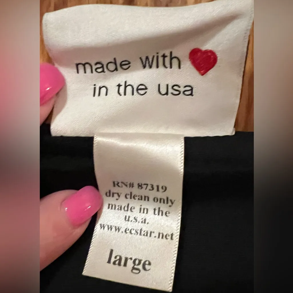 E.C. Star Bon Voyage Nautical Sailor‎ Pinup Girl Rockabilly Retro Dress Sz Large Black - Image 6