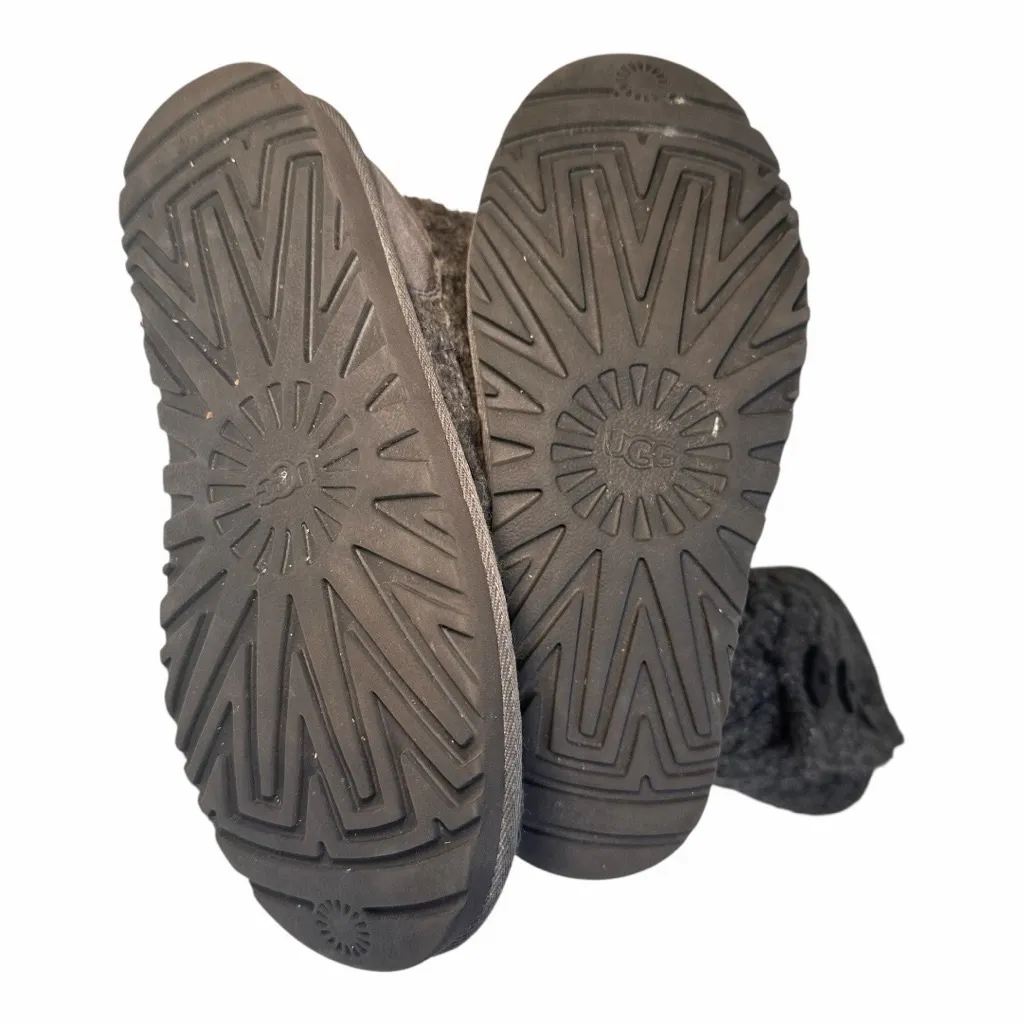 UGG Cardy Tall Knit Button Boots Gray Sweater Winter Comfort Women - Image 7