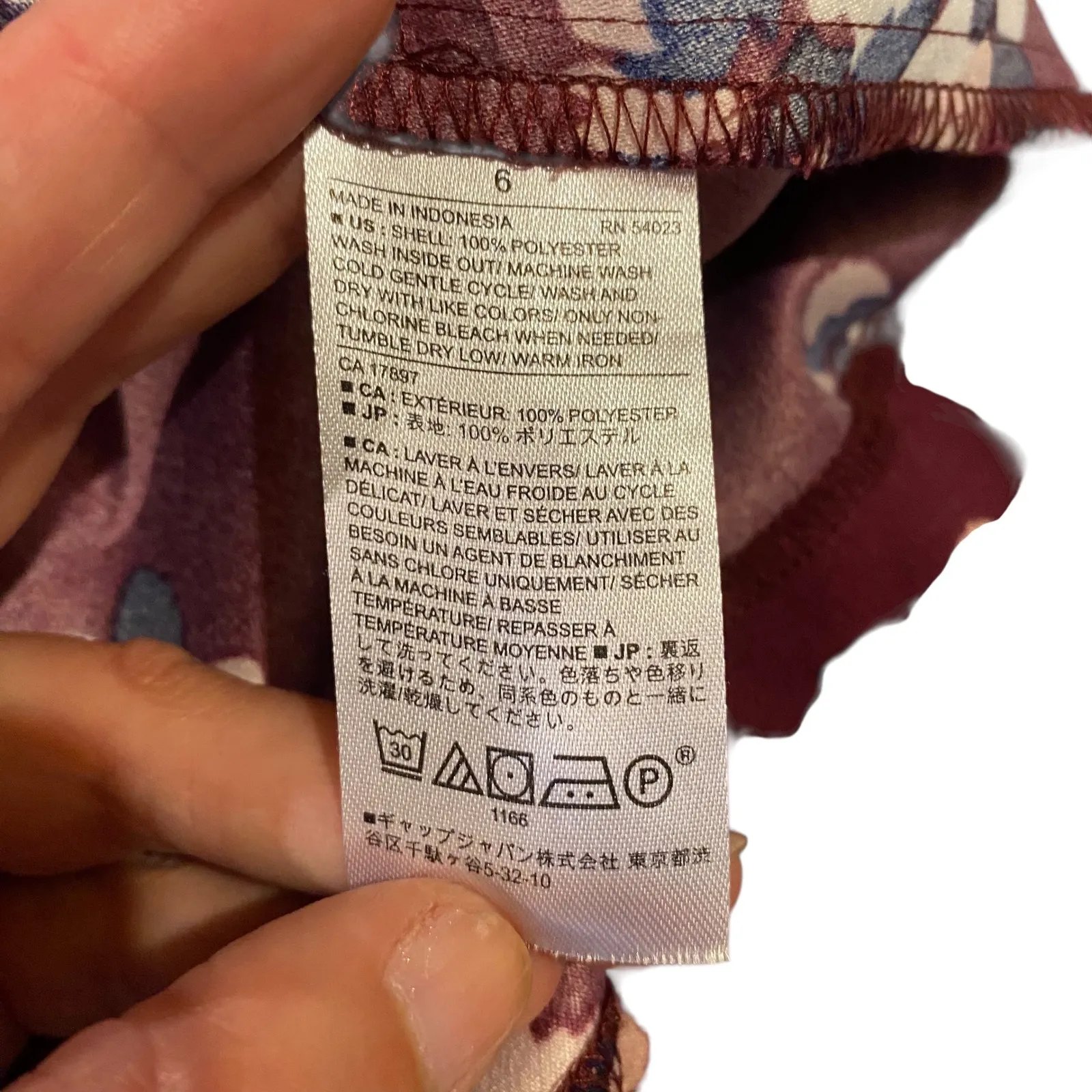 Banana Republic Floral Print Long Sleeve Tie Cuff Dress Size 6‎ Office Cocktail - Image 4