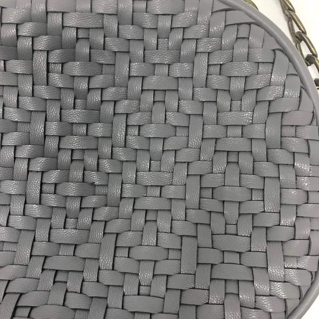 Grey Anthropologie Woven Purse - Image 3