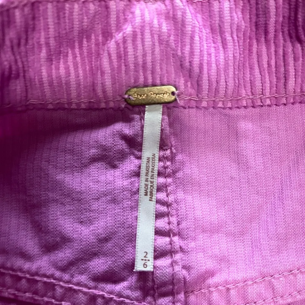 FREE PEOPLE 100% Cotton Corduroy Pink Button Down Skirt. Women’s Size 2 XS. EUC - Image 6