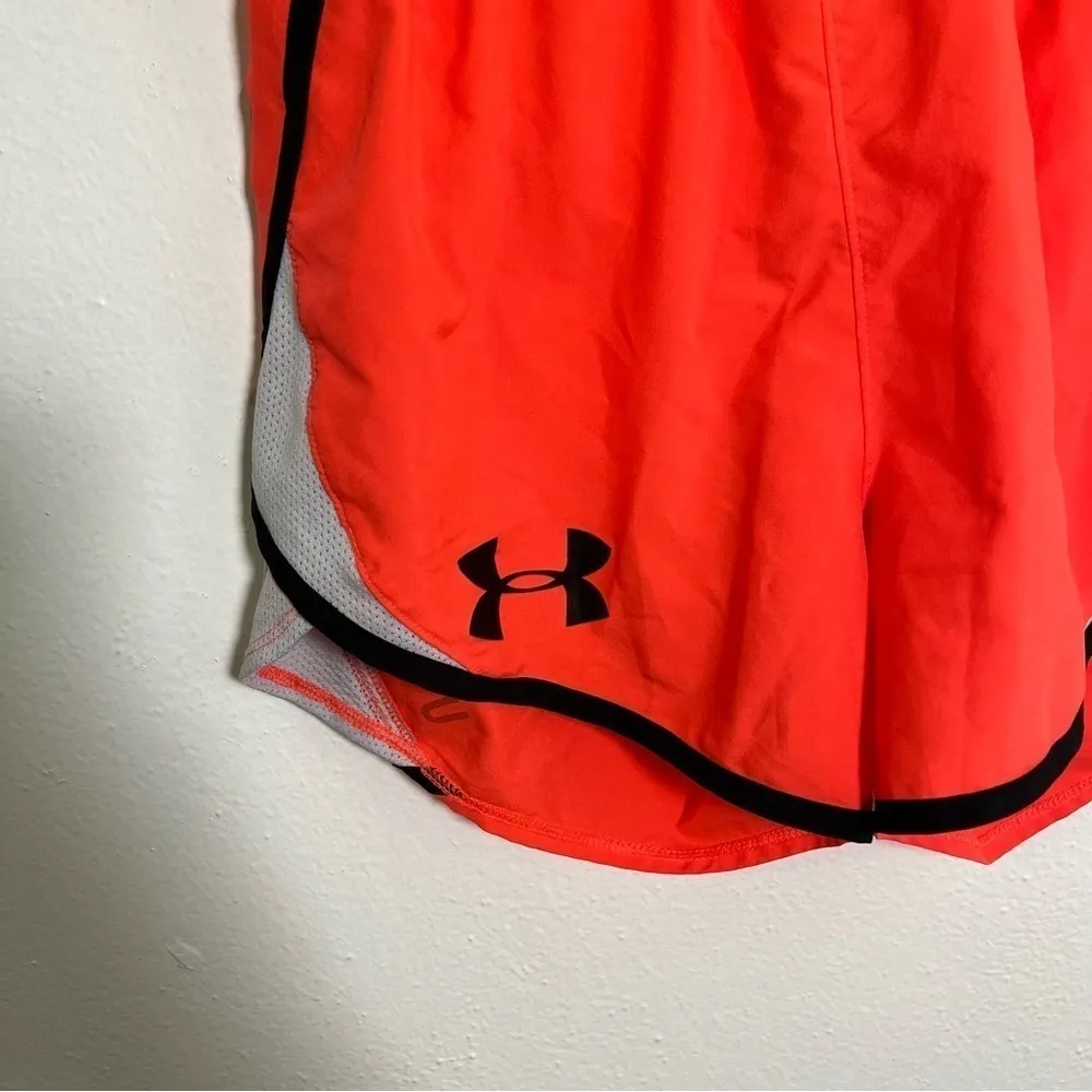 Under Armour Running Shorts Bright Coral Pink Orange XS - Image 4