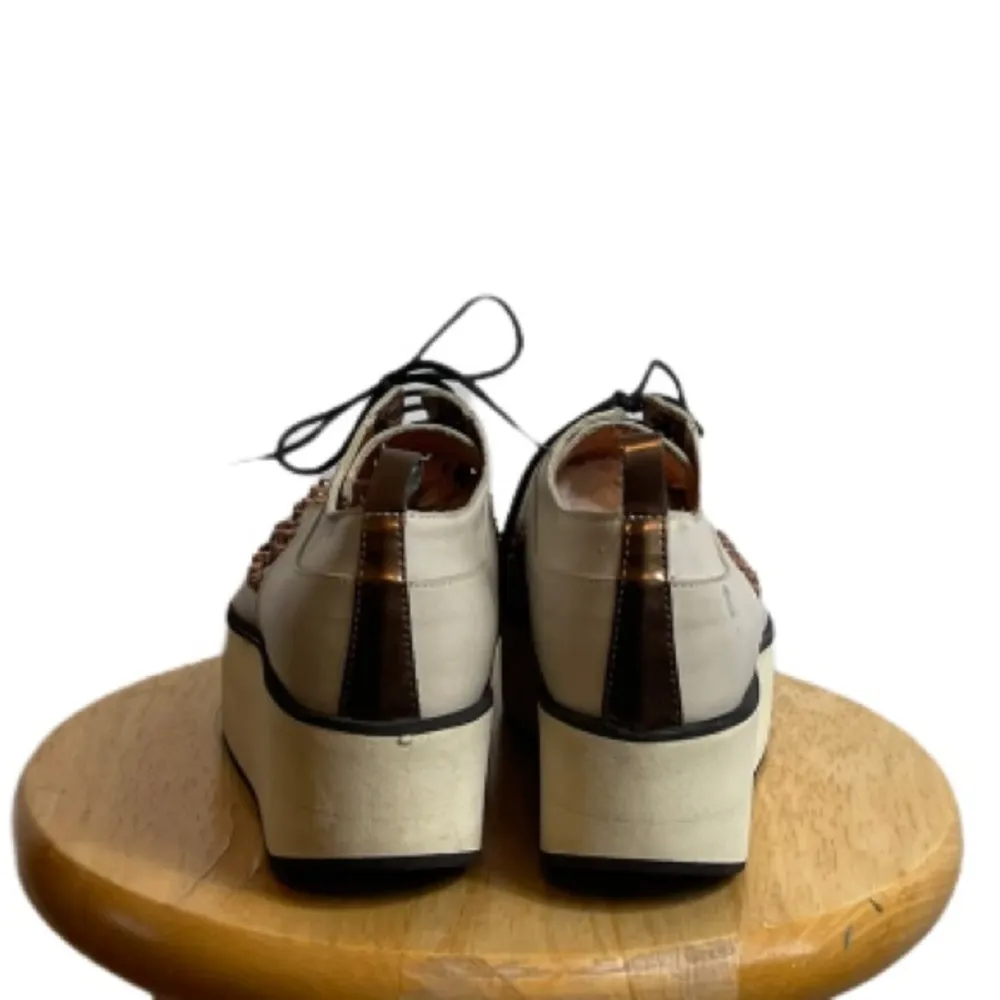 Alexander Smith Platform Bronze Studded Shoes Size 10 - Image 4