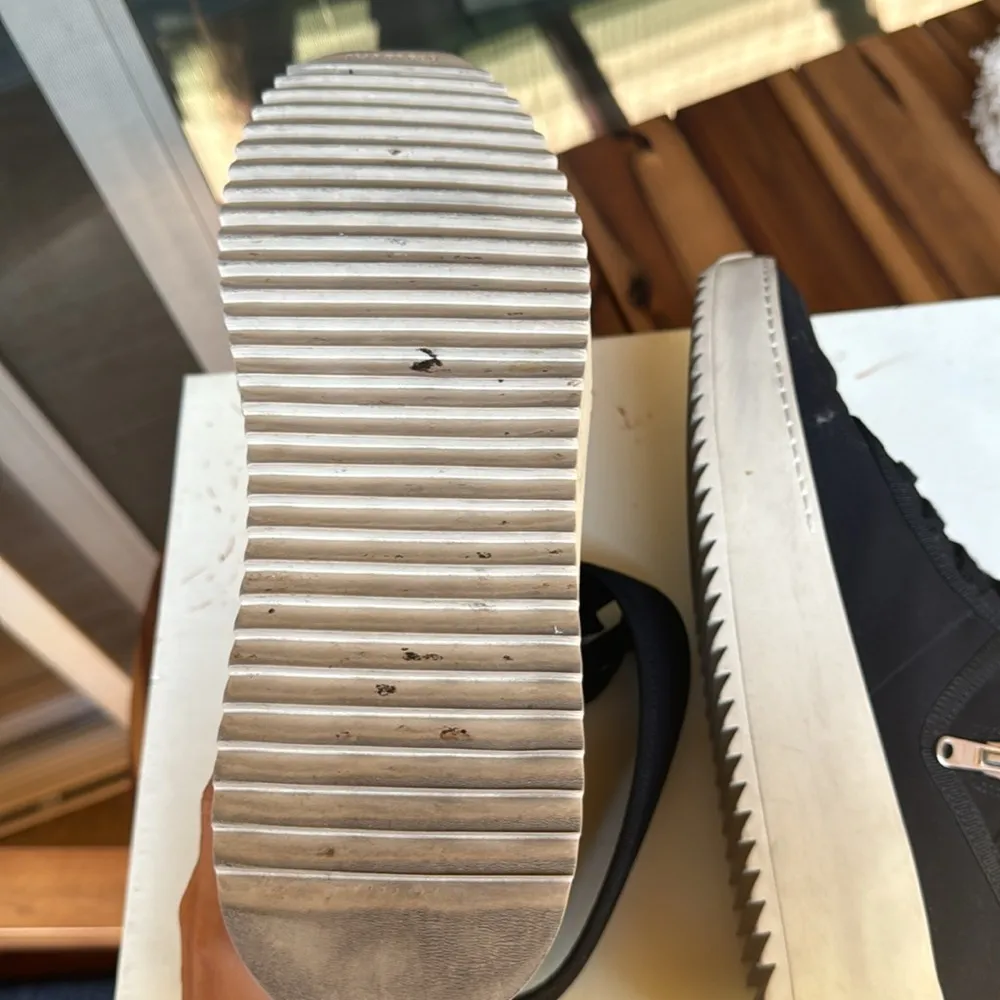 Fear Of God Black Neoprene Military High Top Sneakers - Image 6