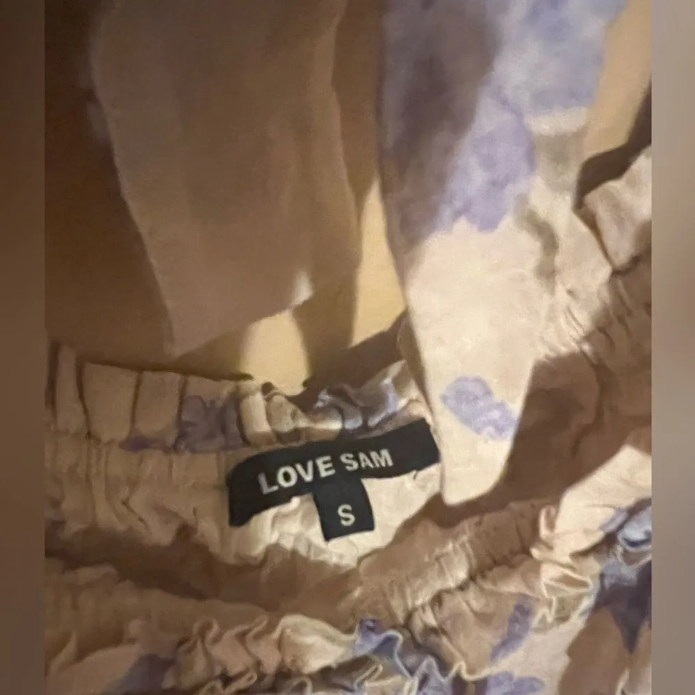 Anthropologie love Sam floral cut out dress small - Image 8