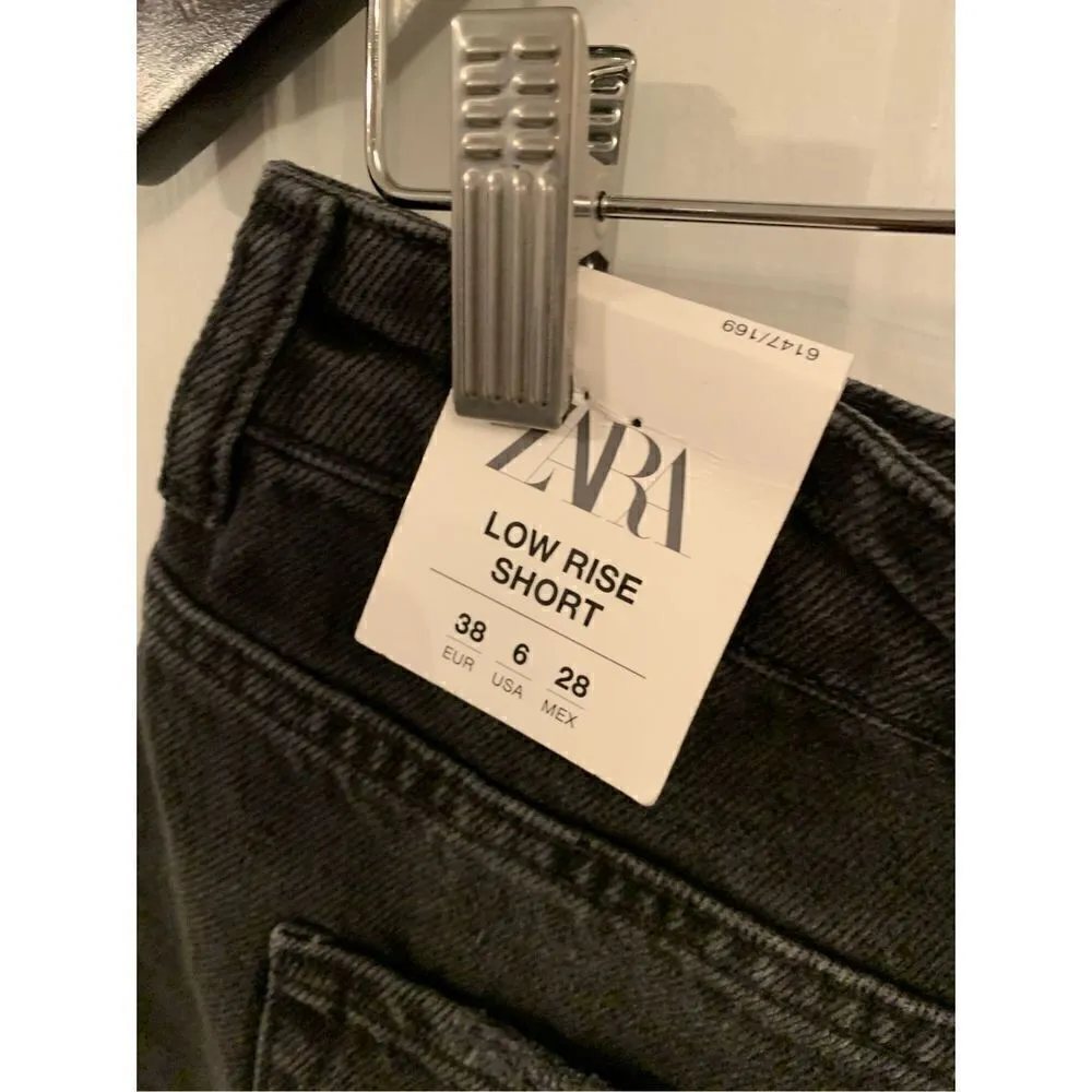 Zara black shorts ripped zipper handle broken size 36/6 - Image 4