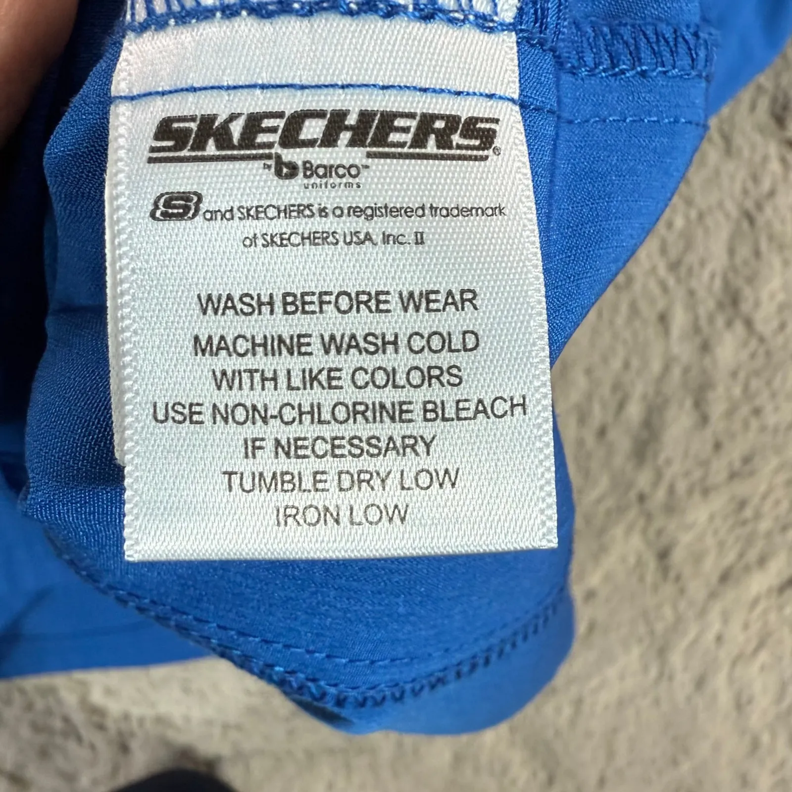 Skechers Barco Unisex‎ 2XL Scrub Top RN Job Royal Blue Medical Uniform - Image 3