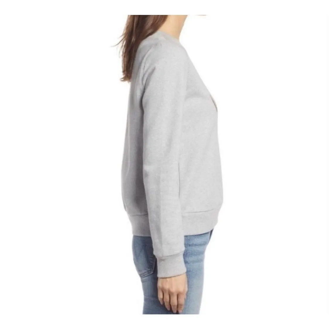 New Womens Halogen Wine is my Valentine Crewneck Humor Sweatshirt - Sz XS - Image 3