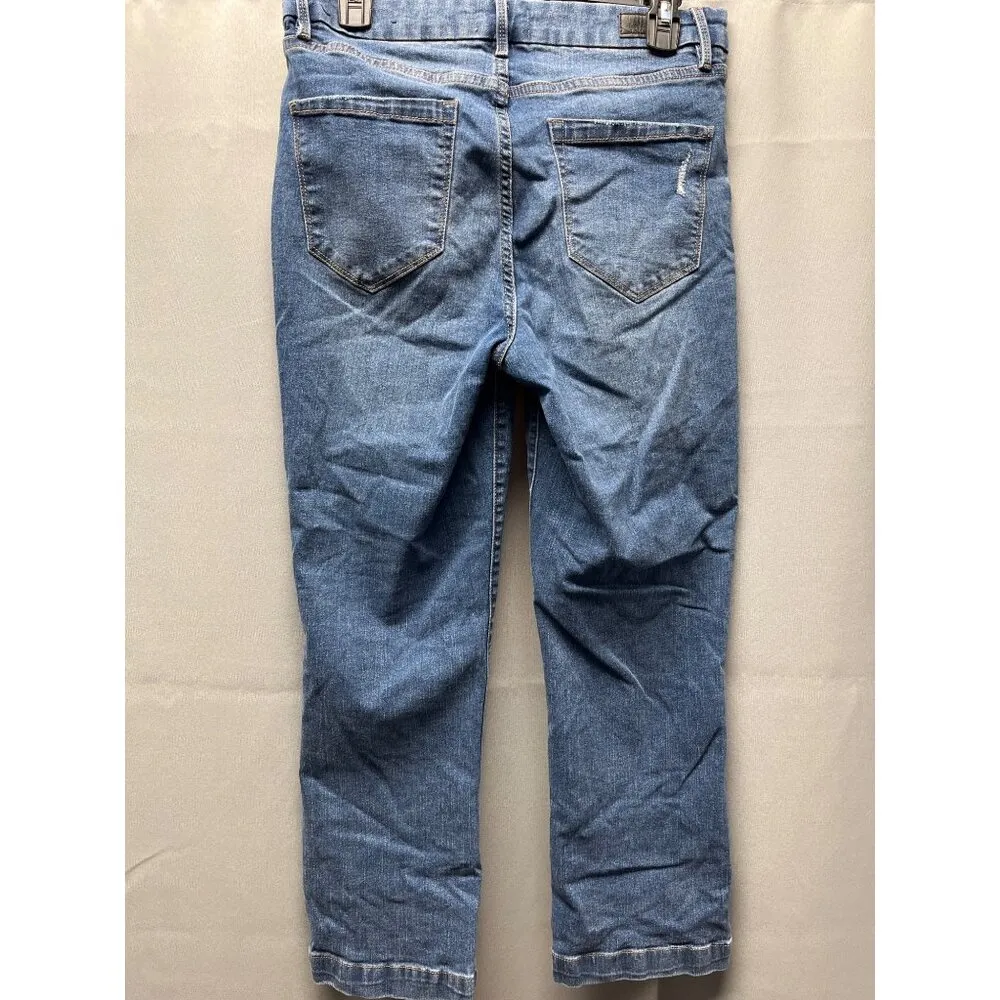 Nicole Miller Women' Blue Jeans High Rise Boot Size 8 (30x26) SKU 4601 - Image 2