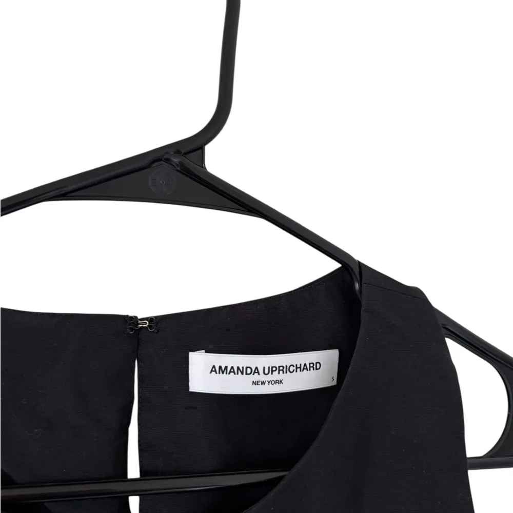 Amanda Uprichard Alejandra Black Ruffled Hem Mini Dress - Image 8