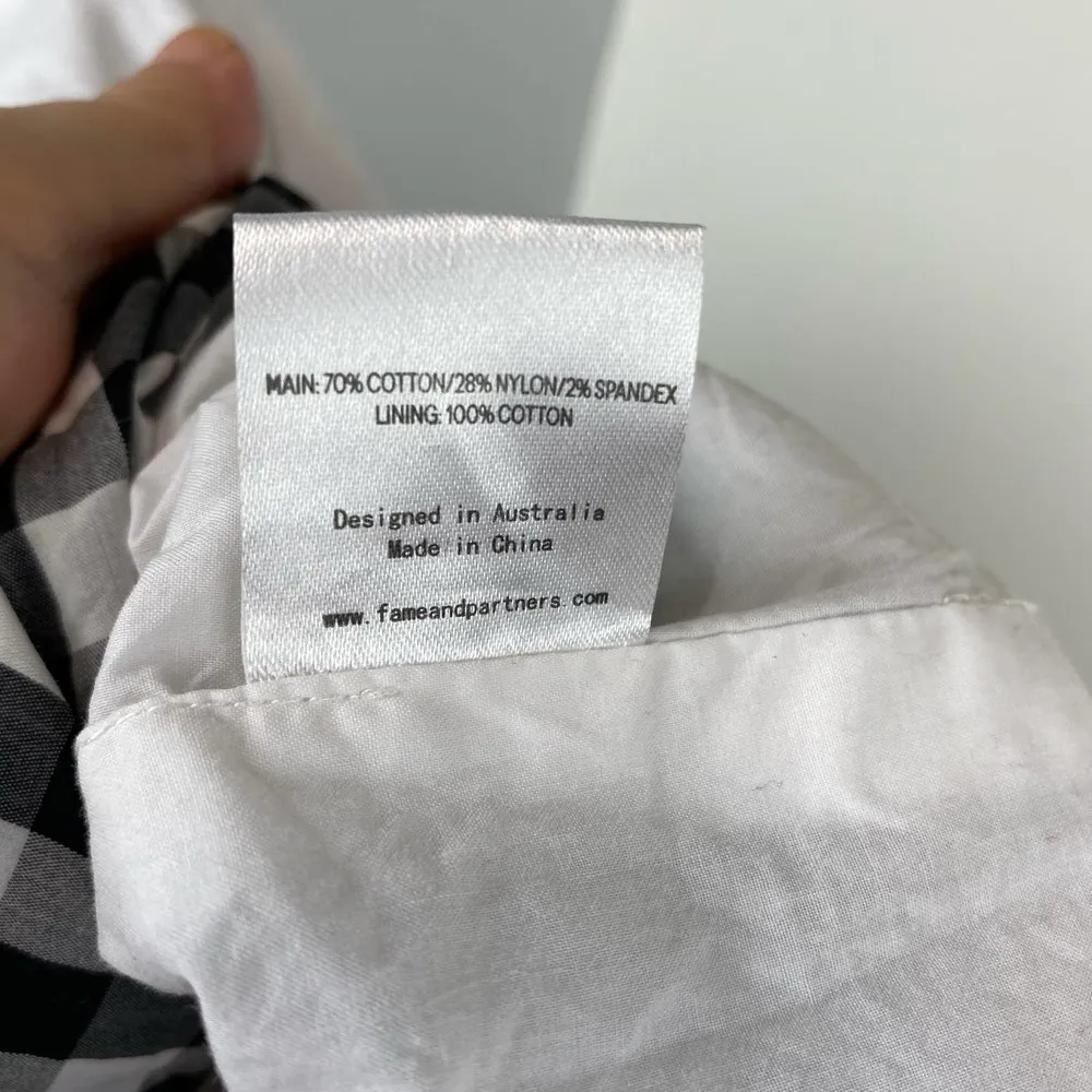 Fame and Partners Gingham Russo Wrap Dress Size 4 - Image 12