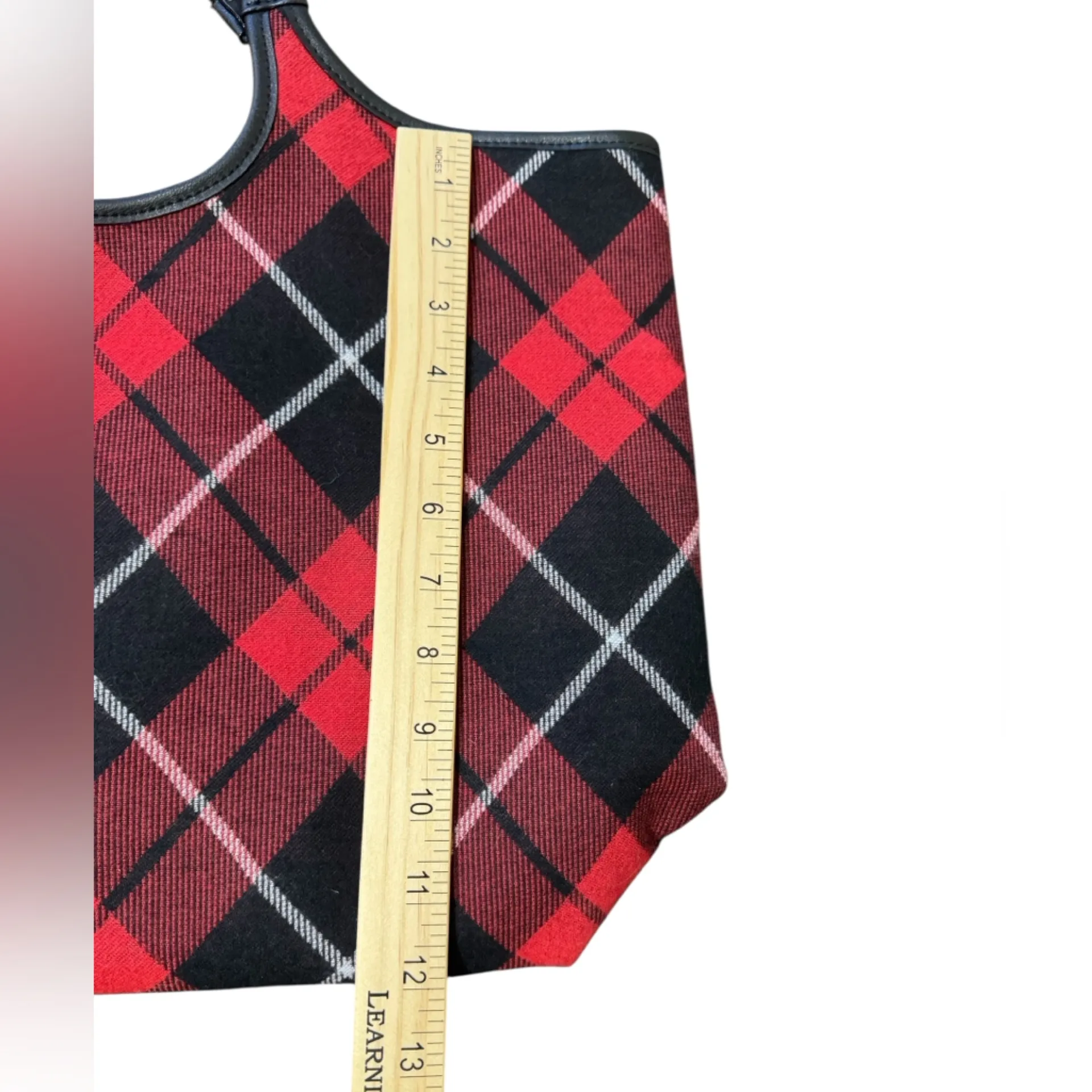 Victoria’s Secret Buffalo Plaid Tote Bag - Image 6