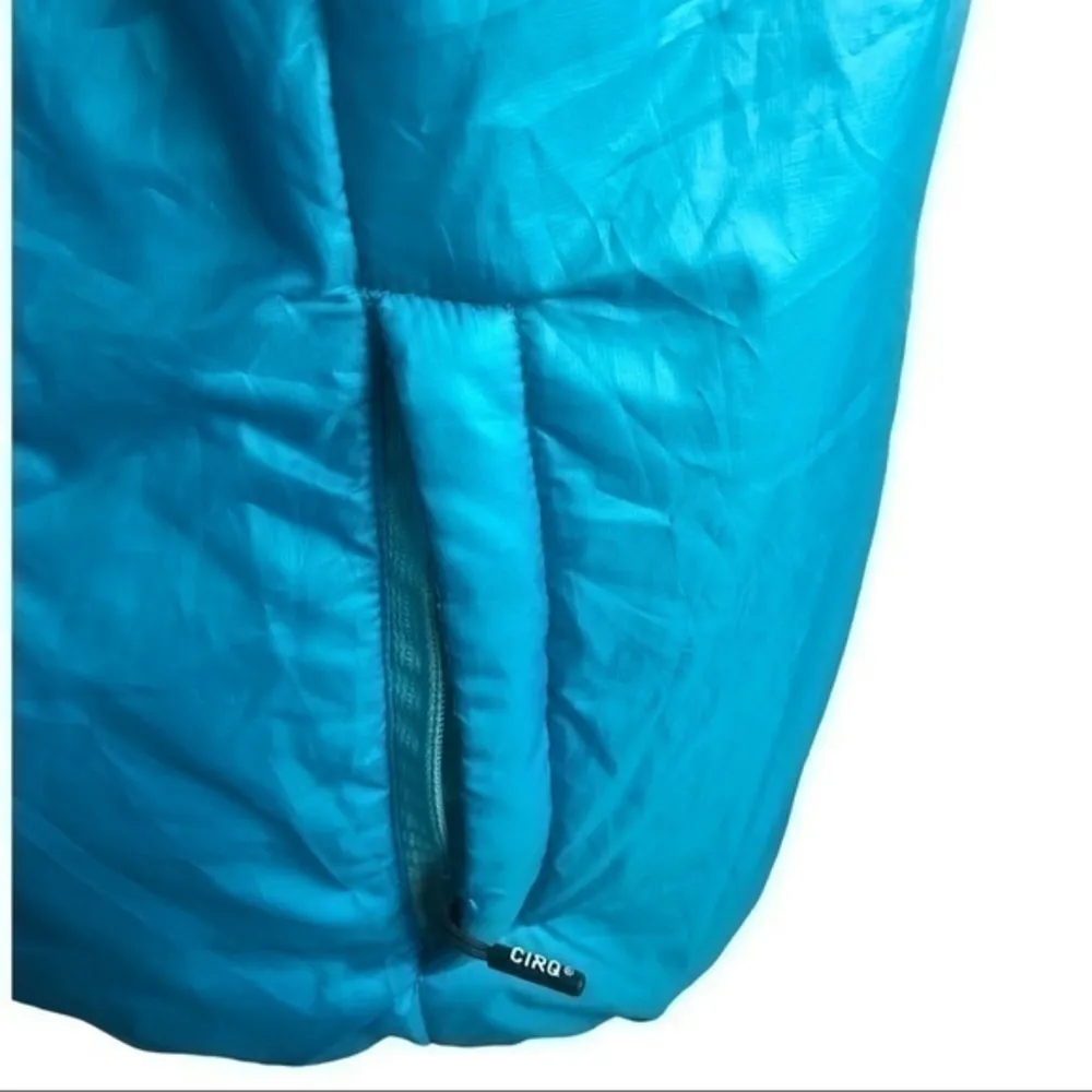 CIRQ Turquoise Ruby Insulated Hooded Full Zip Jacket Size XL Blue - Image 5