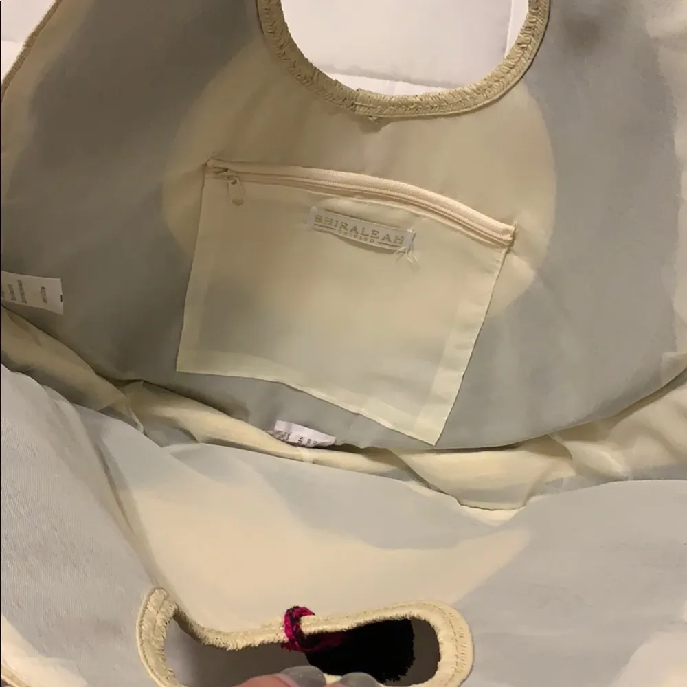 NWT Express x Shiraleah circle straw pom bag - Image 7