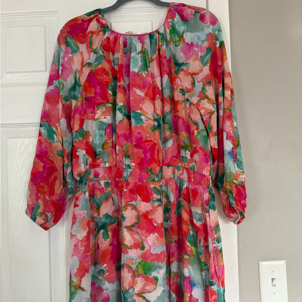 Soft Surroundings Floral Colorful Maxi Dress Flowy Beach Vacation Resortwear - Image 8