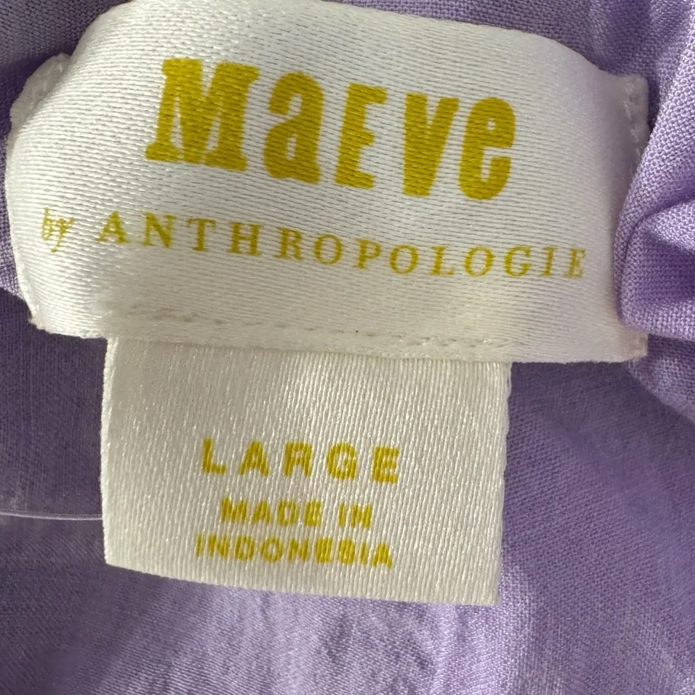 Anthropologie Maeve Cottage Floral Abstract Chiffon Skirt Women’s Sz L NWT $99 - Image 10