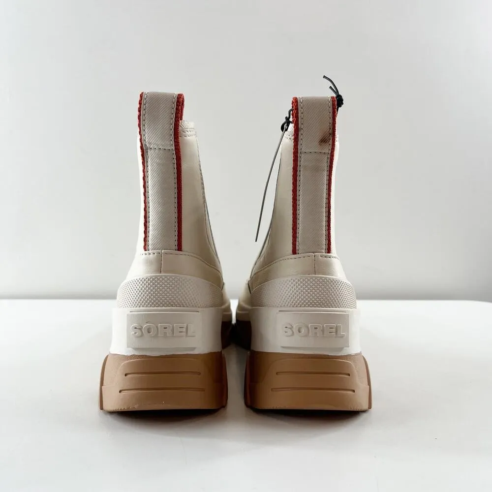 SOREL Brex Chelsea Waterproof Ankle Boots Natural Sea Salt Ivory Cream - Image 10