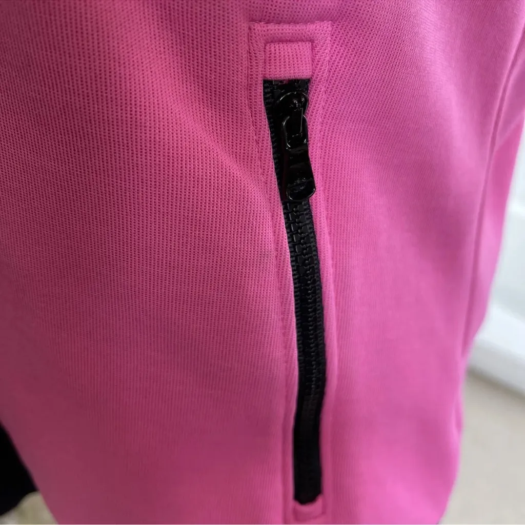 LRL Lauren Ralph Lauren Active Wear Women's Zip Up‎ Shirt Pink SZ M pre owned Size M - Image 8