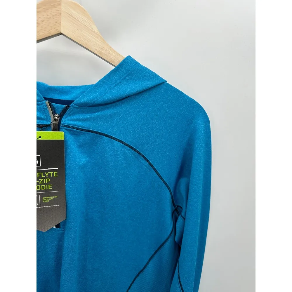 REI Pullover Womens Large Blue Airflyte 1/4 Zip Hoodie Lightweight Outdoor NWT - Image 4