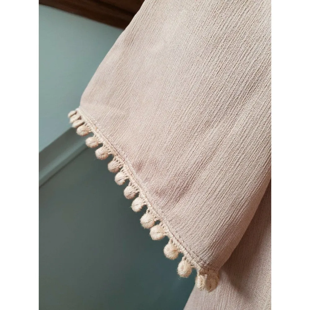 Boutique I Love Women's Pink Rayon Short Sleeve Boat Neck Pleated Romper Size S - Image 5