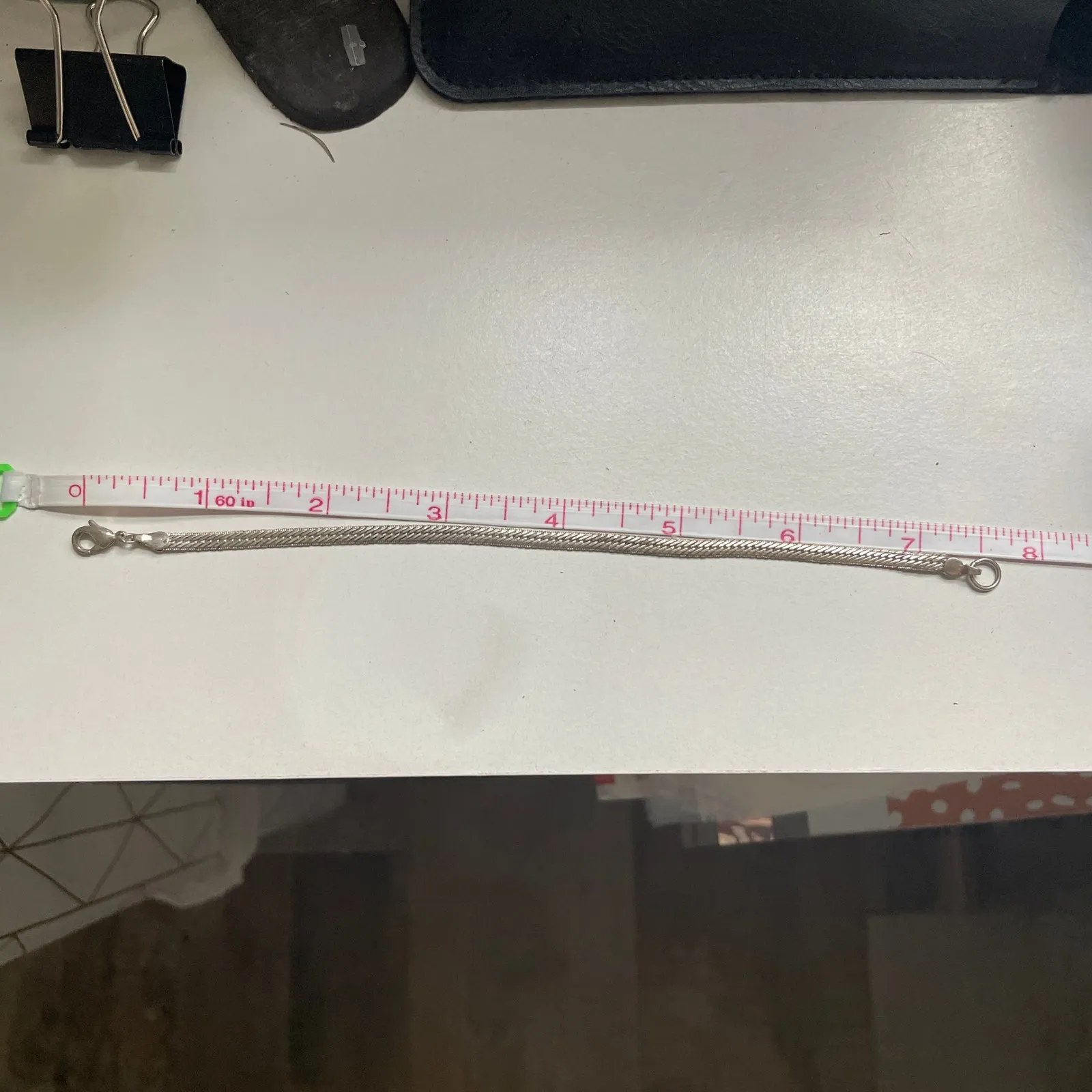 Sterling Silver Snake Chain Bracelet Thin Elegant Unisex Jewelry Minimalist Y2K - Image 6