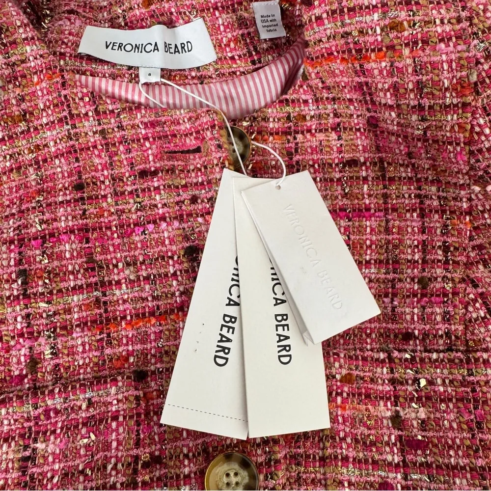 Veronica Beard Lars Jacket Pink Multi - Image 10