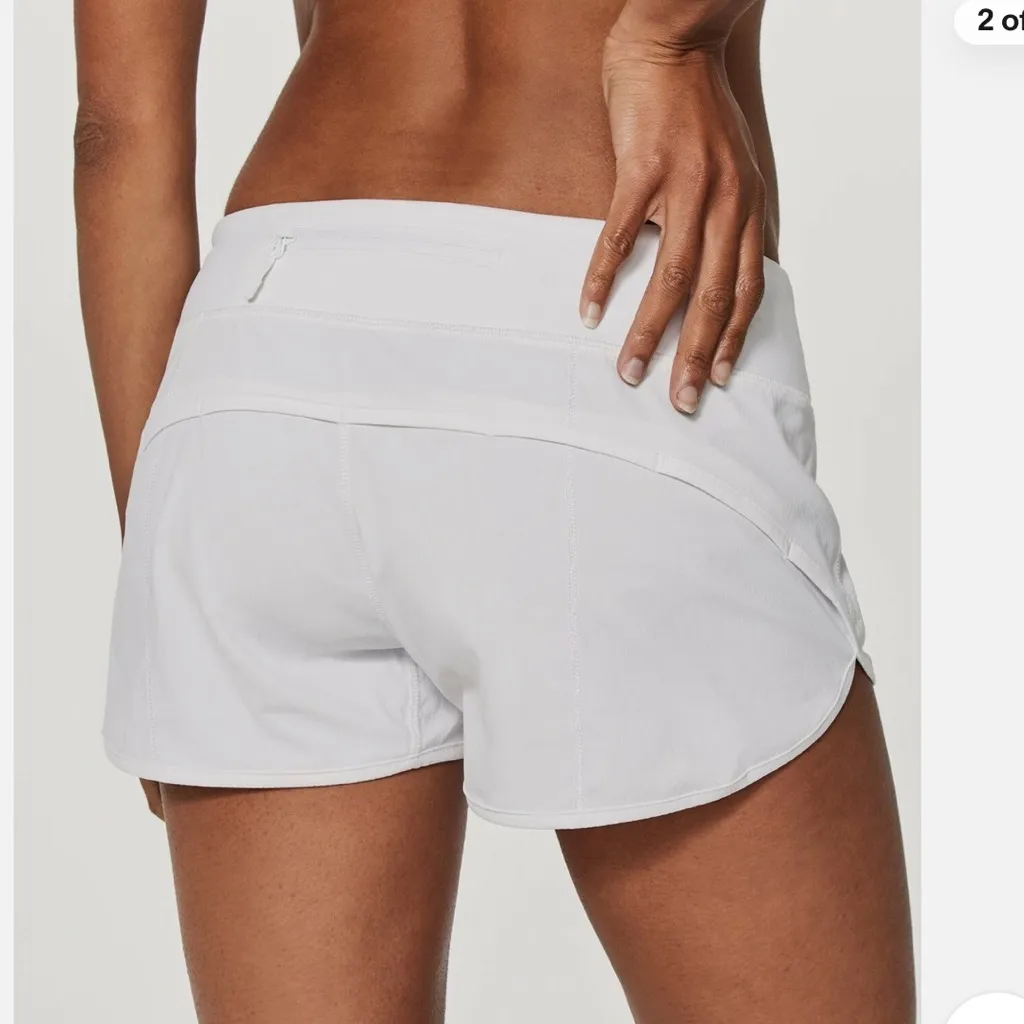 Lululemon Speed Short size:4 white Athletic Shorts! - Image 7