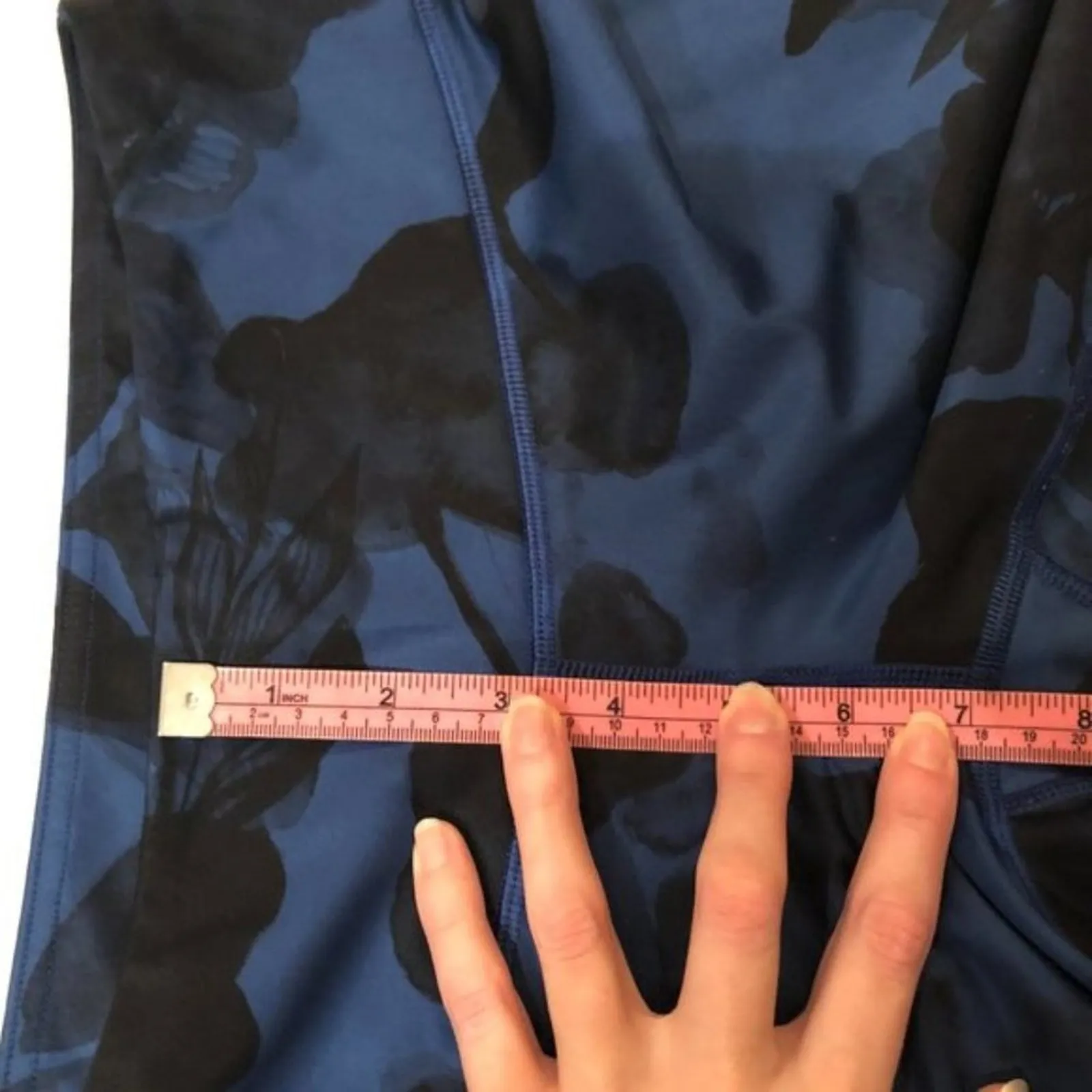 Lululemon Wunder Under Leggings Blue Floral - Image 8