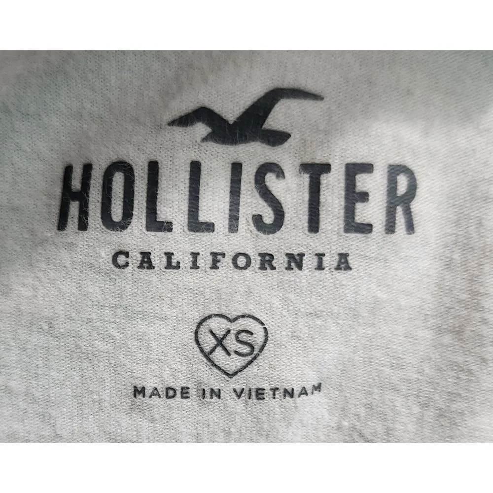 Hollister White Cropped Tank‎ Top Sun Graphic Y2K Summer Festival Aesthetic XS - Image 3