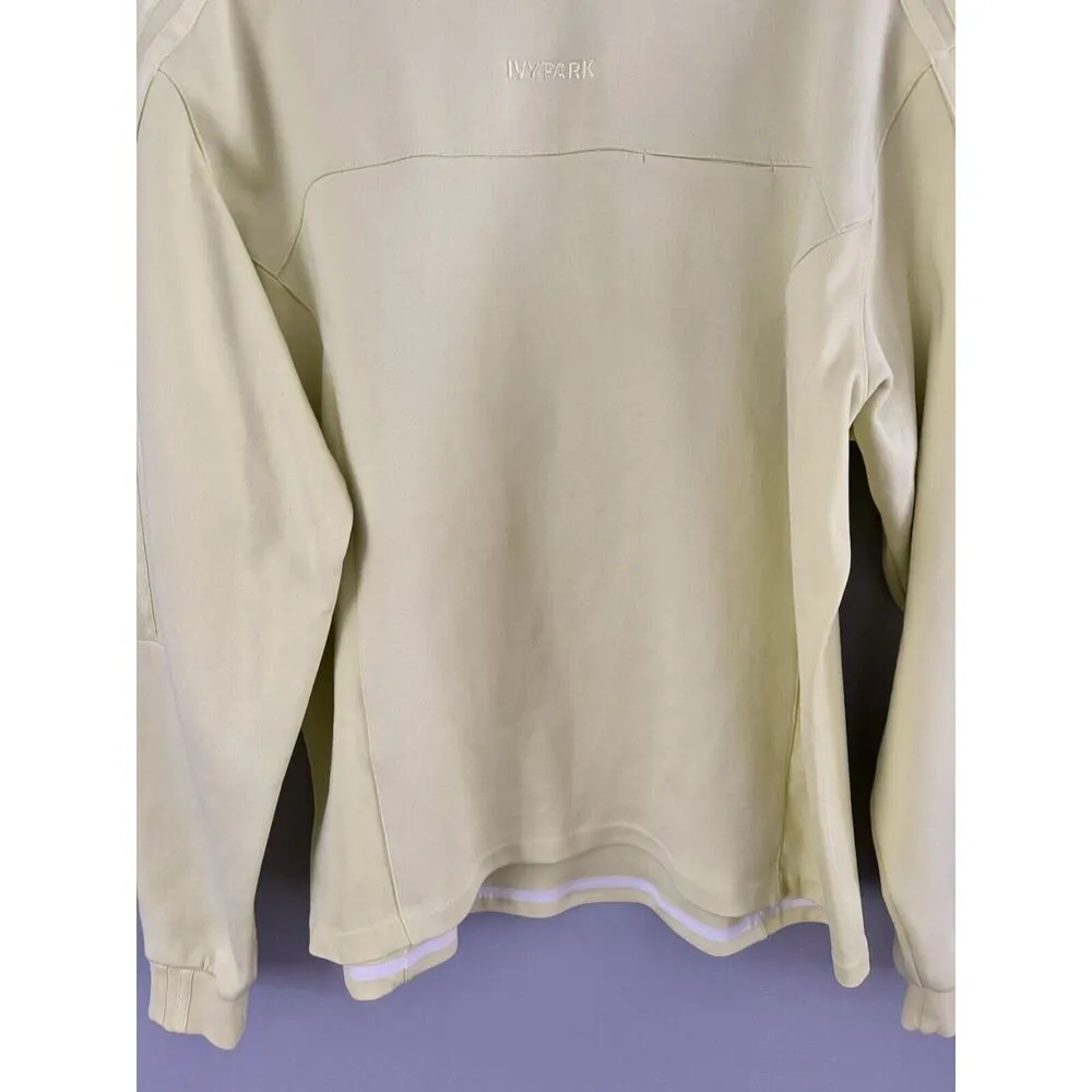 Adidas X Ivy Park Yellow Logo Crewneck Unisex Pullover Sweatshirt Size Small - Image 8