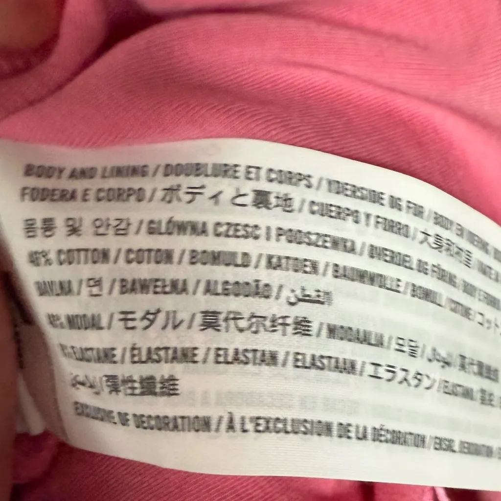 Abercrombie‎ & Fitch Asymmetric Pink One-Shoulder Twist Top Sz XL - Image 6