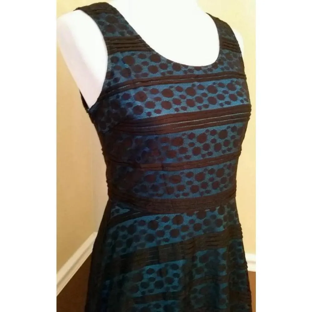 Black & Teal Sleeveless Lace Party Cocktail ModCloth Dress by Doe & Rae NEW - Image 3