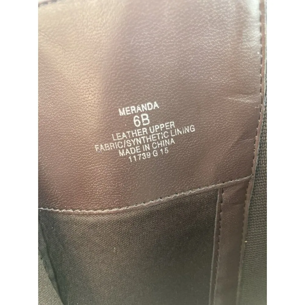 Ralph Lauren Meranda Boots Womens 6B Brown Leather Riding Quite Luxury Academia - Image 14