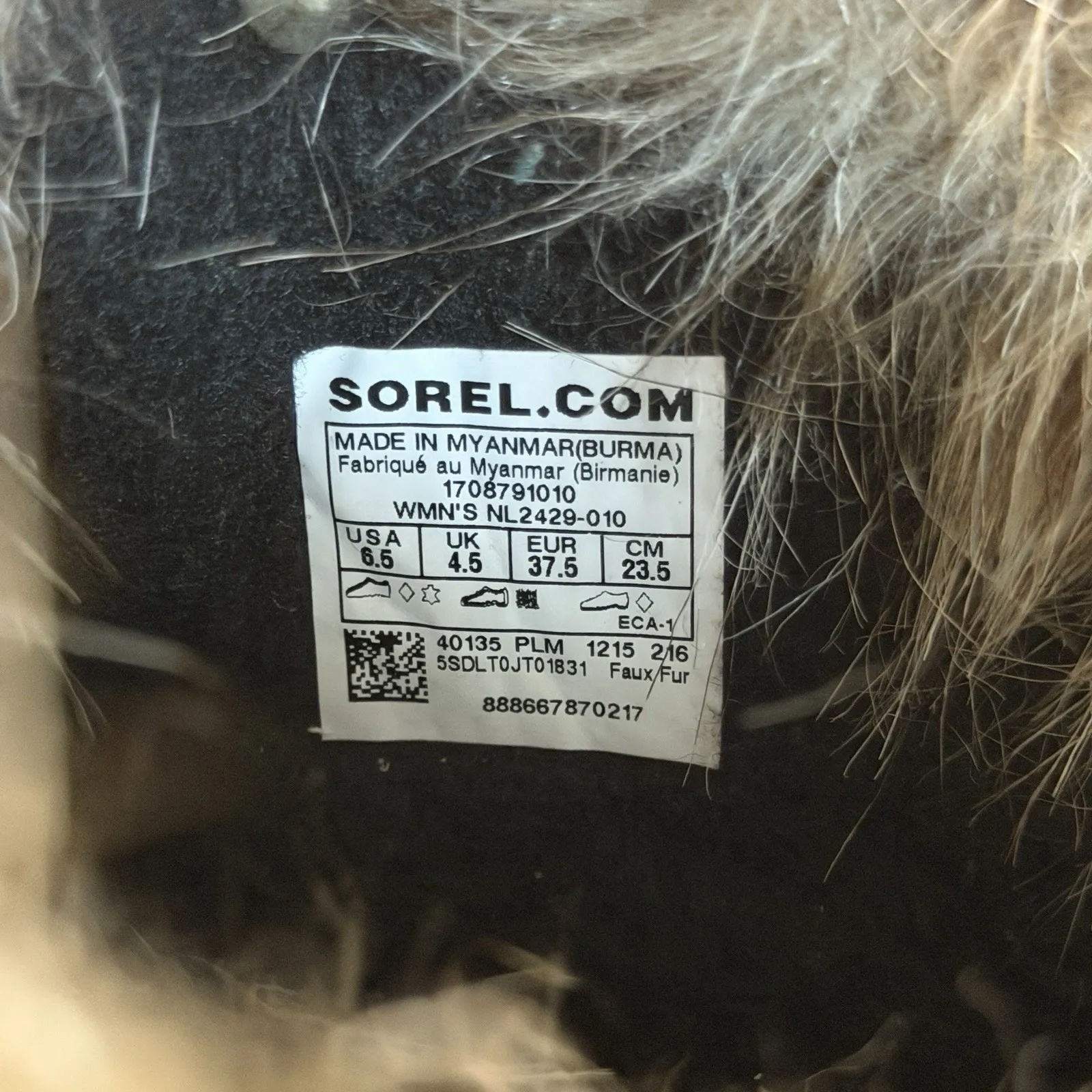 Sorel Joan of Arctic Boots Black NL2429 Waterproof Snow Winter Women Size 6.5 - Image 9