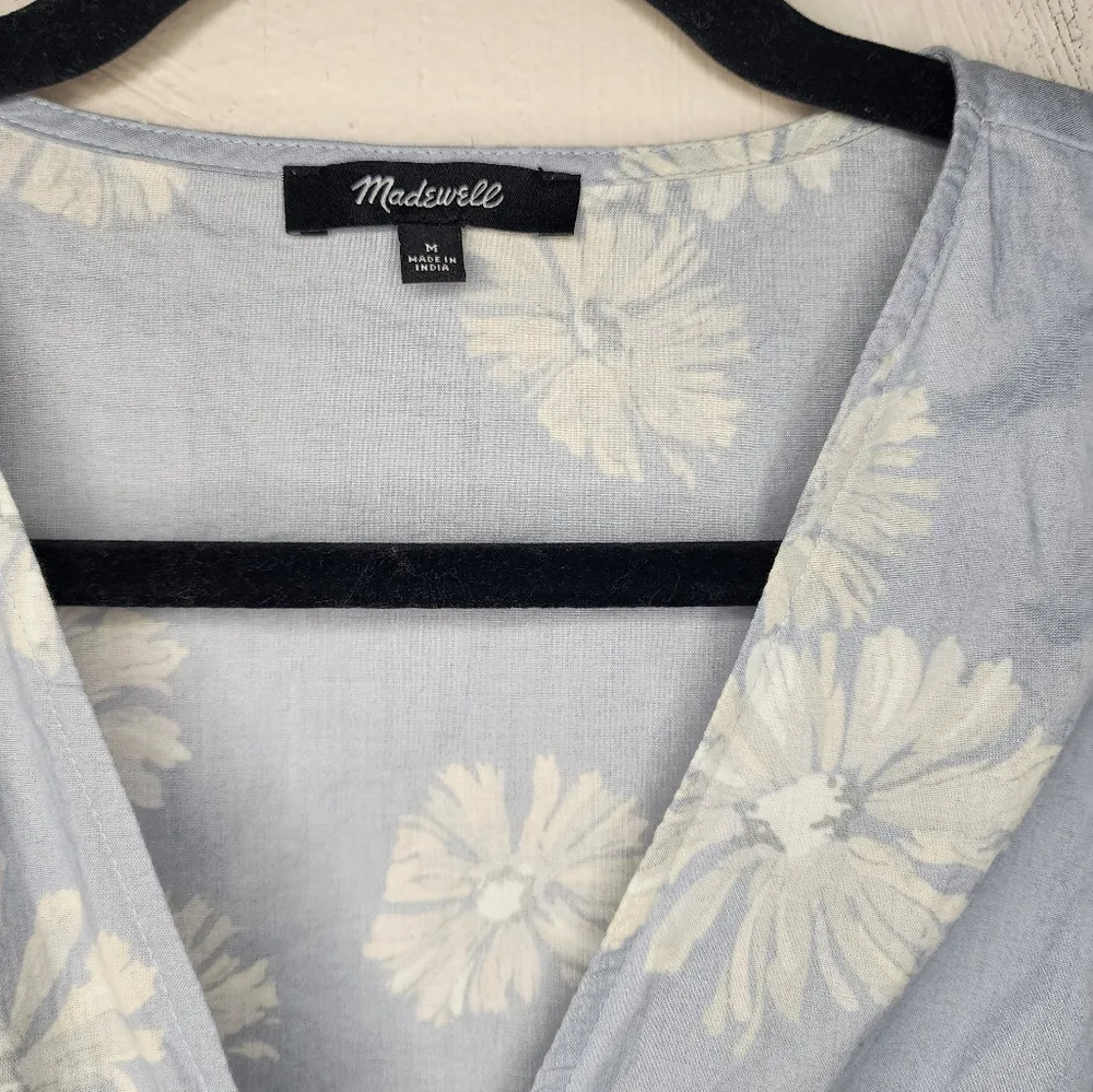 Madewell Floral Print Wrap Minidress - Image 3