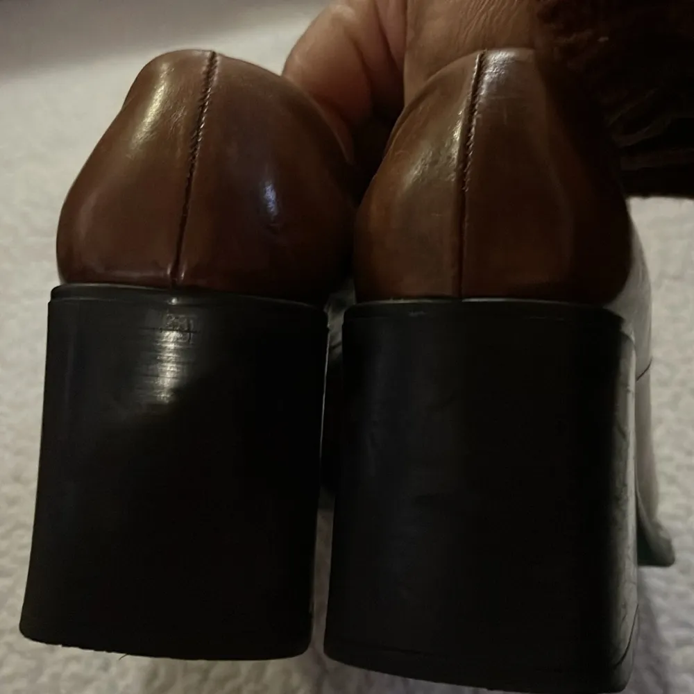 Aldo Women’s Leather chunky Y2K  Shoes Loafers Size 5.5U.S Brown Casual Slip on - Image 6