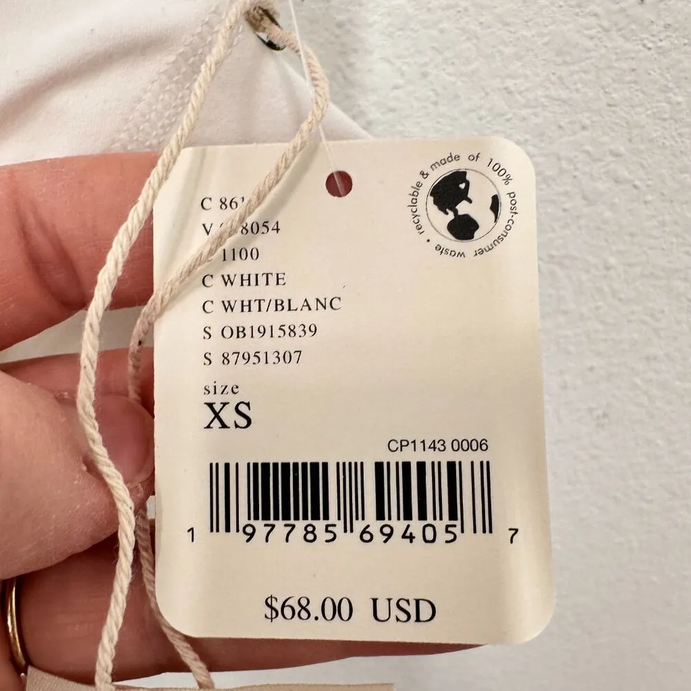 FP Movement x HATCH Crisp White Free People Sports Bra Maternity Size XS NWT - Image 5