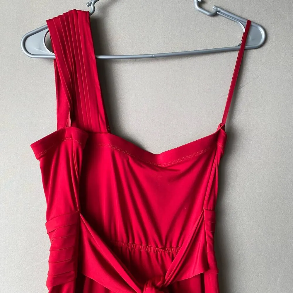 BCBG generation sz‎ M one shoulder red mini party dress - Image 7