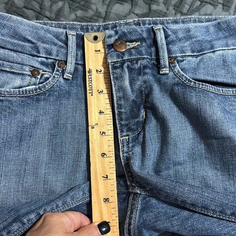 Joe's Jeans size W 26 denim boot cut low rise blue jeans zip button closure - Image 4