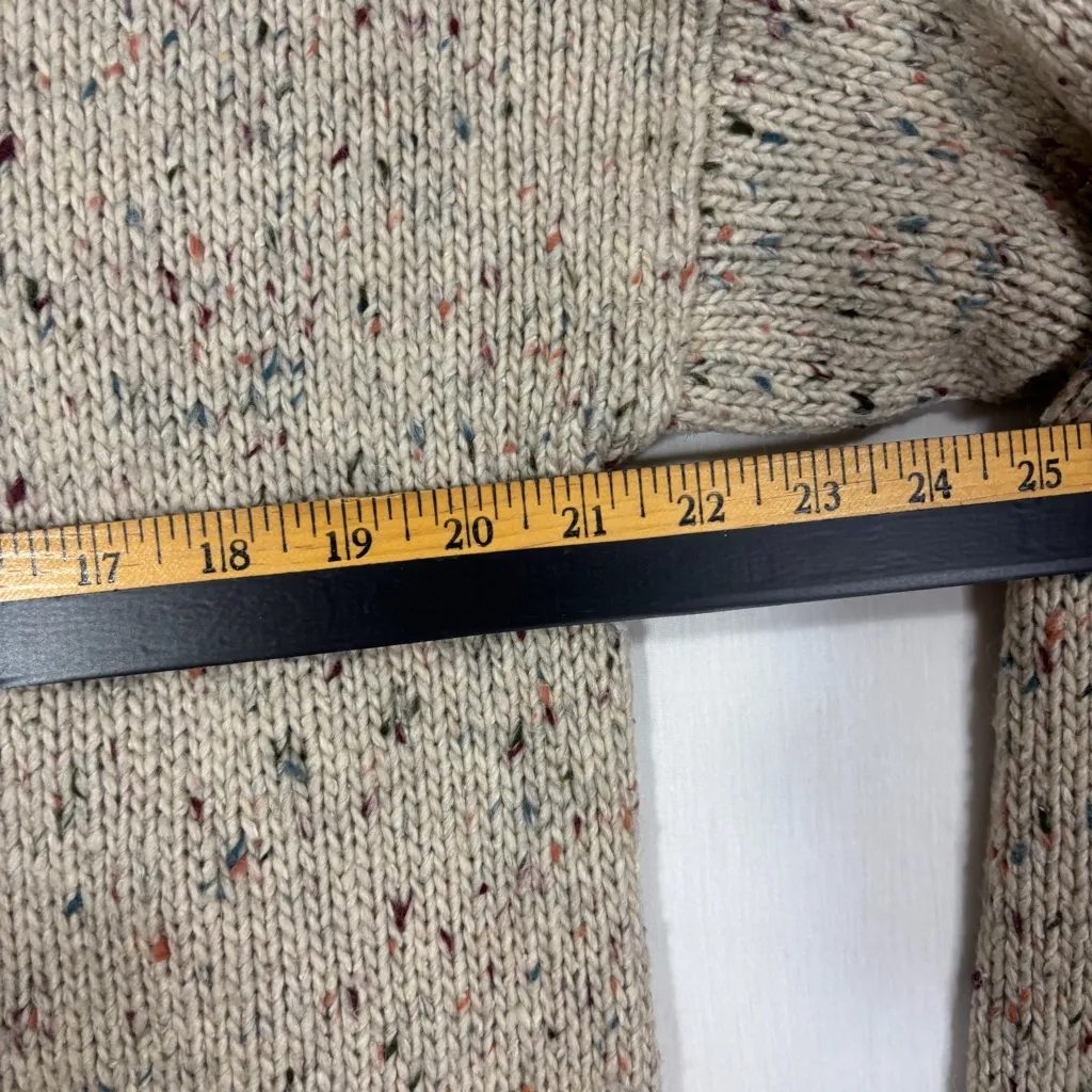 Abercrombie & Fitch Cardigan Womens S Cream Grandpa Dad Costal Grandma Timeless - Image 6