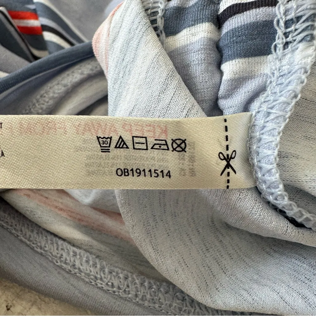 FP Movement Sport Mode NWT size XS Striped Muscle Tank‎ Top Steel Combo Bungee Gray - Image 10