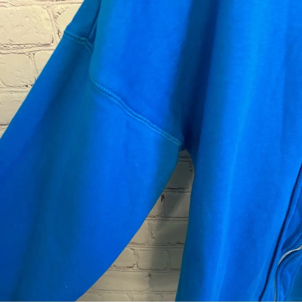 Ruby Ribbon royal blue cowl neck zip back pullover sweater size XL athleisure - Image 7