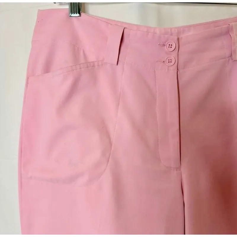 Nike Golf Women's Bermuda Shorts in Cotton Candy Soft Pink sz. 12 - Image 4